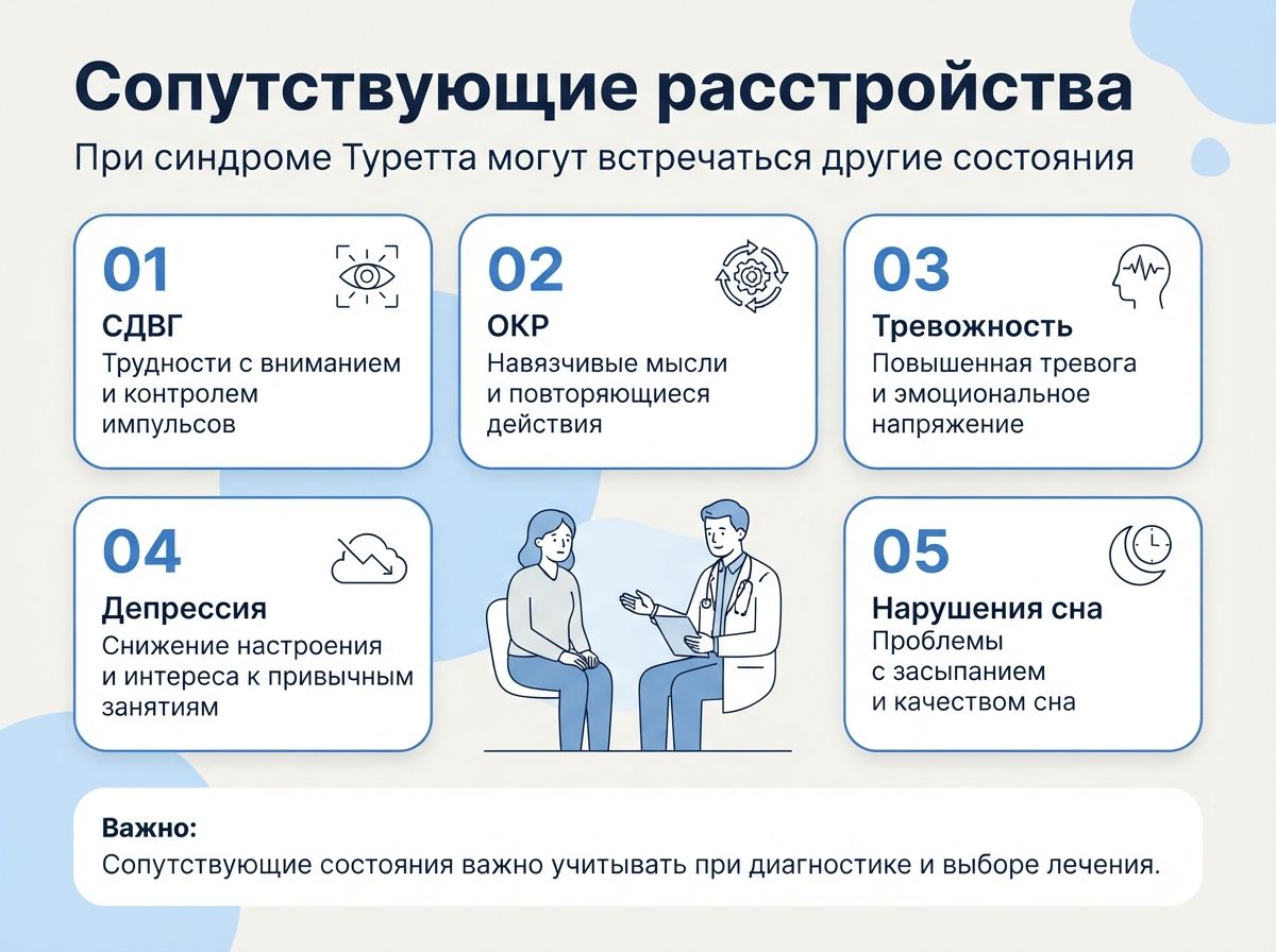 Лечение синдрома Туретта в Алчевске инфографика